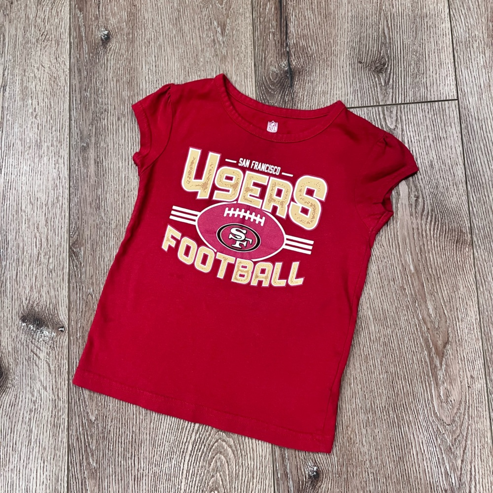 Team Apparel Red 49ers Kids Tee